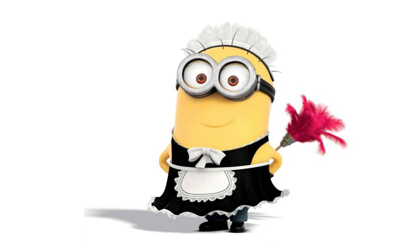 Cape Cod Maid with Duster in hand